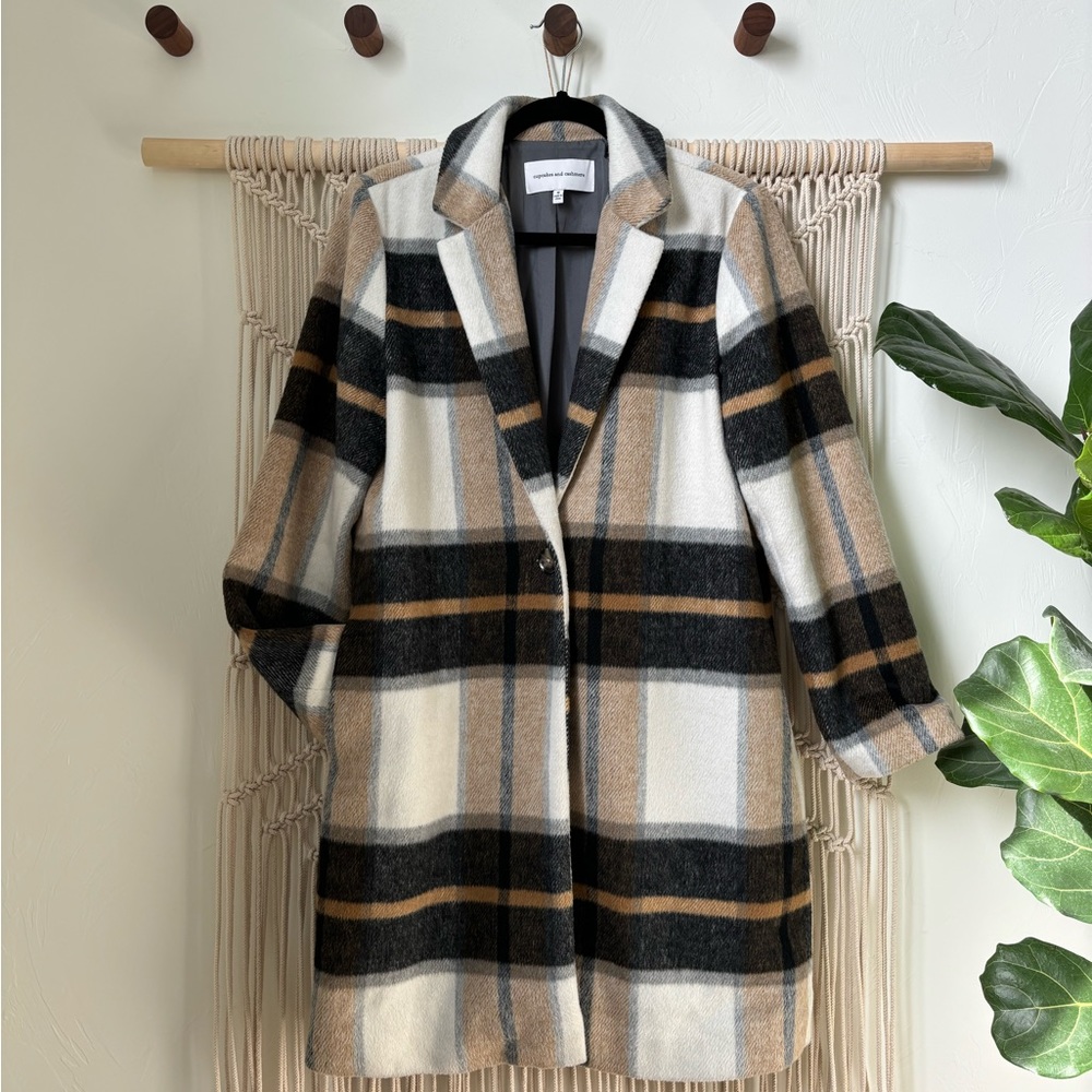 Cupcakes & Cashmere Wool Blend Coat